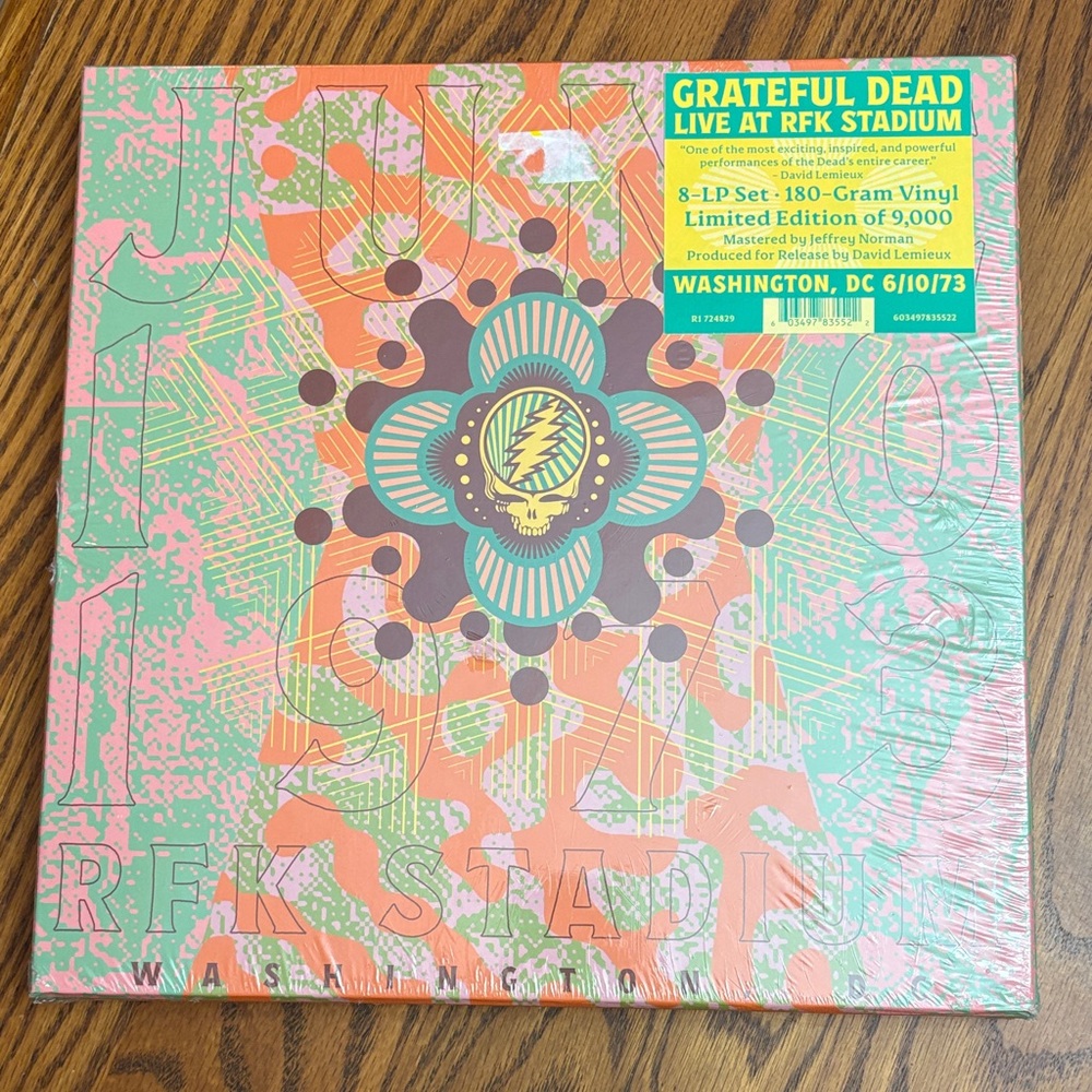 NEW Grateful Dead Live at RFK Stadium Albums Album Vinyl Limited Edition Box Set